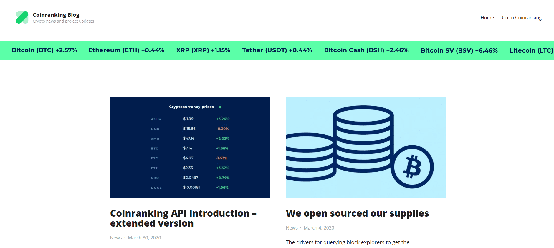 Crypto Price Api The Data Will Be Updated Every 5 Minutes.