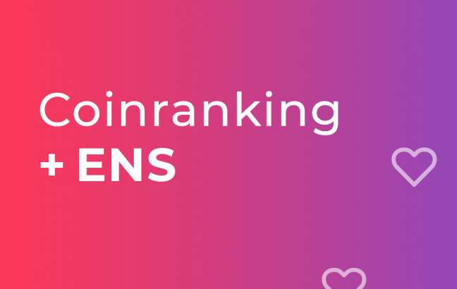 ENS + Coinranking