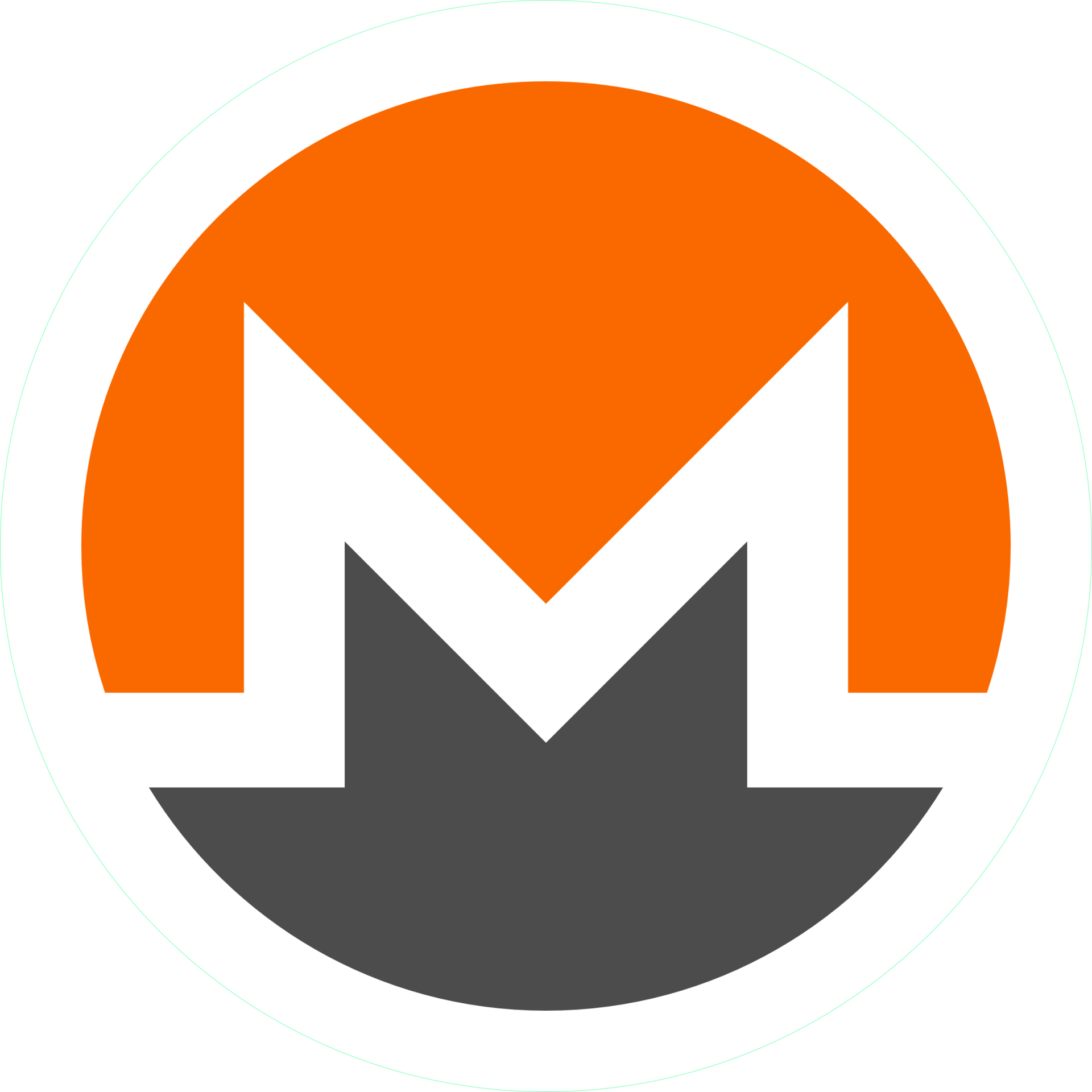 Logo of privacy coin Monero XMR