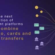 Crypto coins, payment cards and banks connecting to one payment platform
