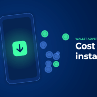 Cost per install for crypto wallet apps