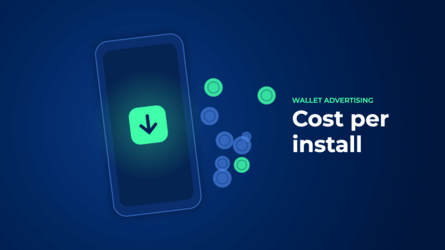 Cost per install for crypto wallet apps