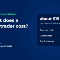 What a new trader costs a crypto exchange, about $15 per depositing trader