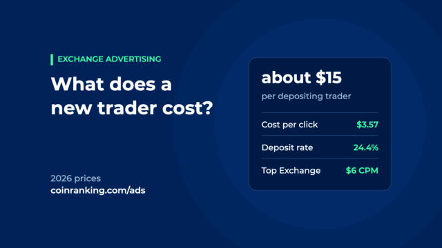 What a new trader costs a crypto exchange, about $15 per depositing trader